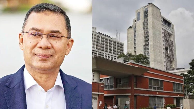 সচিবালয়ে প্রধানমন্ত্রীর প্রথম কর্মদিবস: কাল অফিস করবেন তারেক রহমান