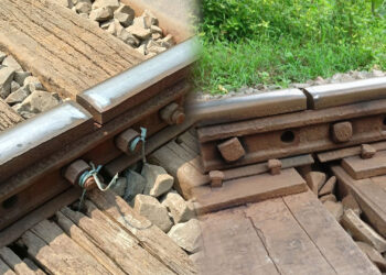 অল্পের জন্য রক্ষা পেল আন্তঃনগর ট্রেন, ৫৯টি ফিসপ্লেটের ৪৭ নাটবল্টু উধাও