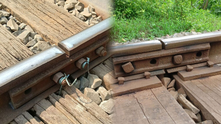 অল্পের জন্য রক্ষা পেল আন্তঃনগর ট্রেন, ৫৯টি ফিসপ্লেটের ৪৭ নাটবল্টু উধাও