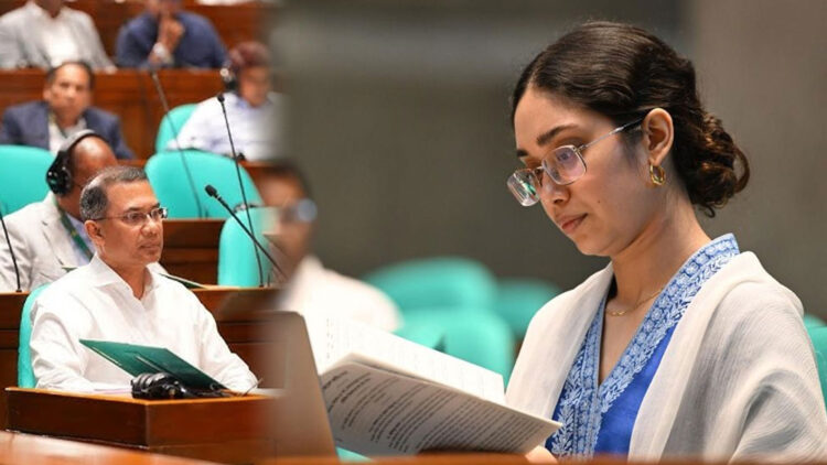 “ল্যাপটপ হাতে সংসদ অধিবেশনে জাইমা রহমান, নজর কাড়লেন ভিভিআইপি লাউঞ্জে”